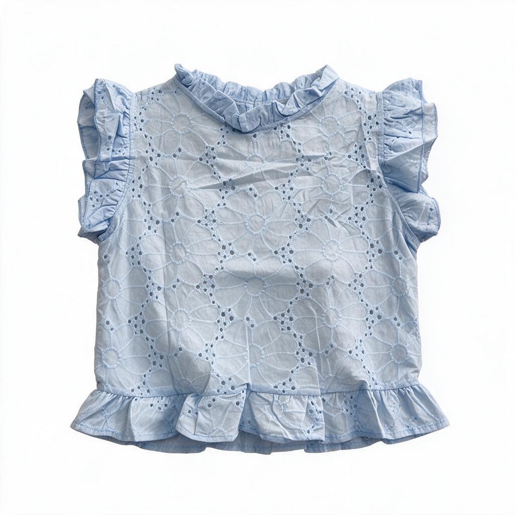 Cutwork Peplum Tee