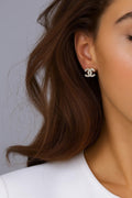 Designer Monogram Studs (Silver)
