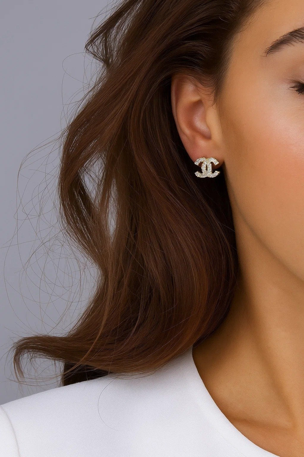Designer Monogram Studs (Silver)