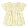 Embroidered Button Front Blouse