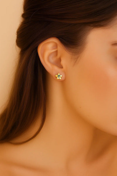 Enamel Daisy Studs