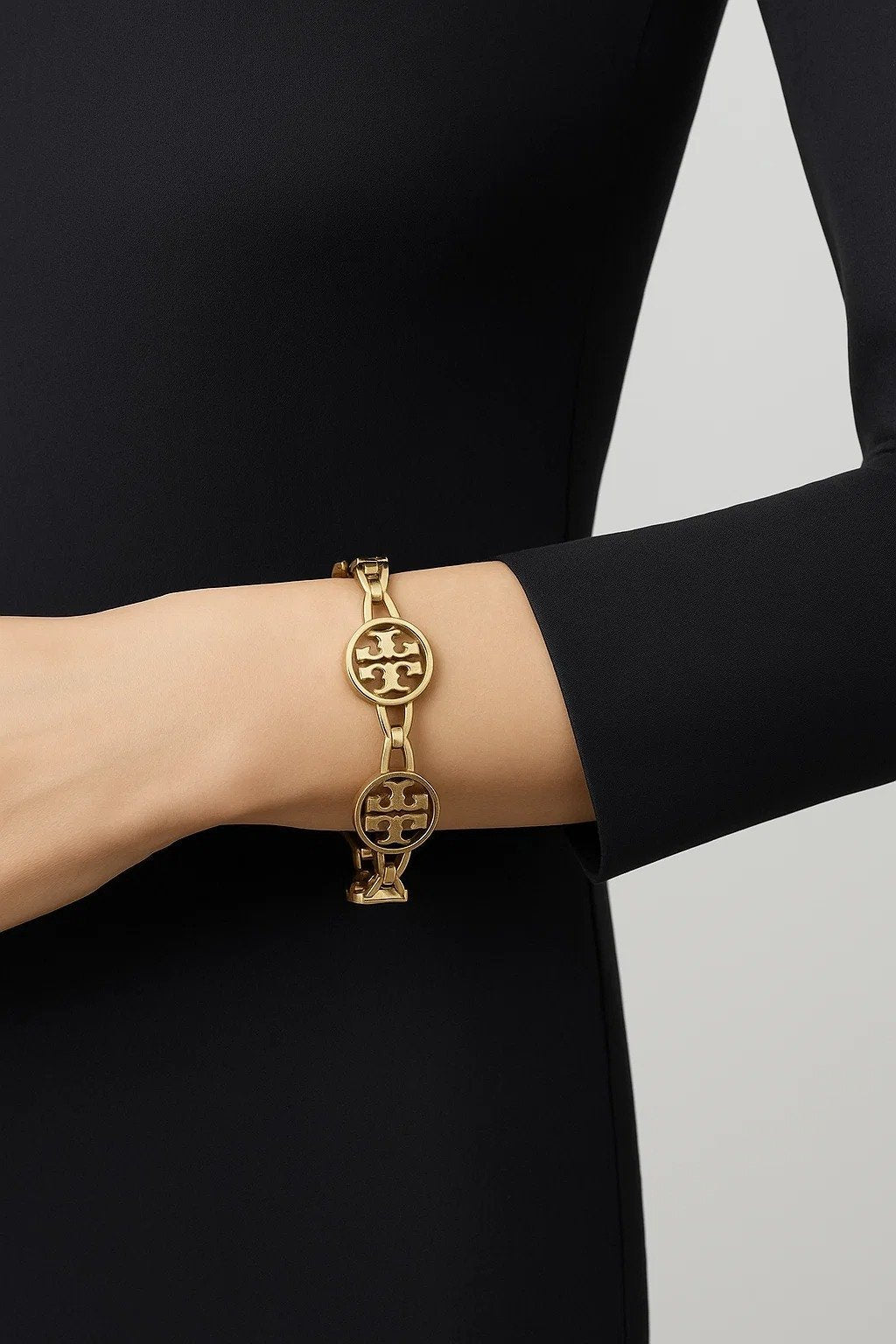 Logo Medallion Link Bracelet