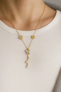Butterfly & Blossom Y-Necklace