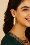 Crystal Top Bar Earrings