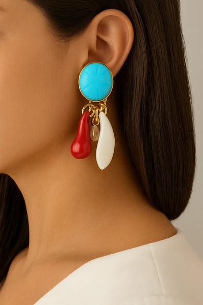 Lagoon Charm Studs