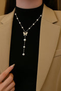 Pearl Butterfly Lariat