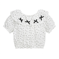 Short-Sleeve Top with Ruffled