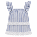 Sleeveless Tiered Blouse with Ruffled Straps