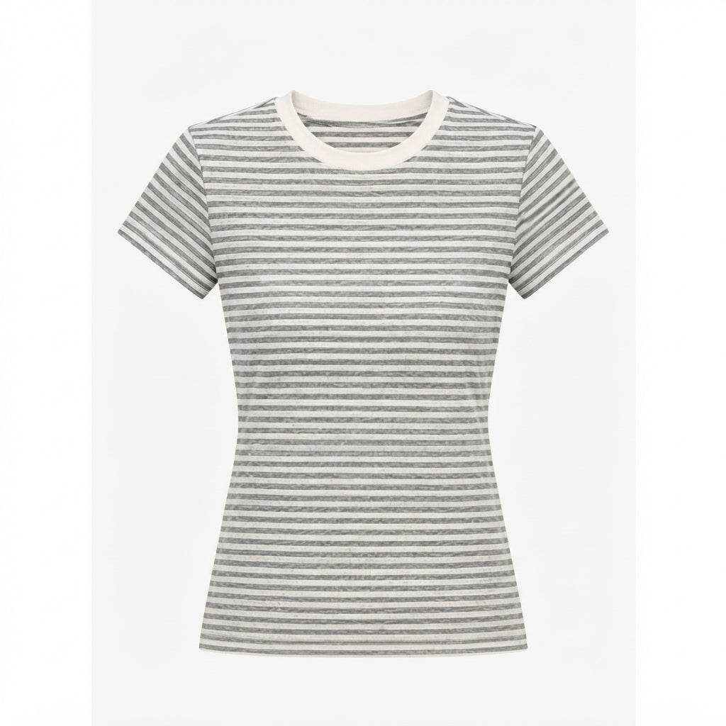 Striped Crewneck Tee