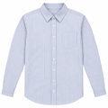 Striped Long-Sleeve Button-Down Shirt