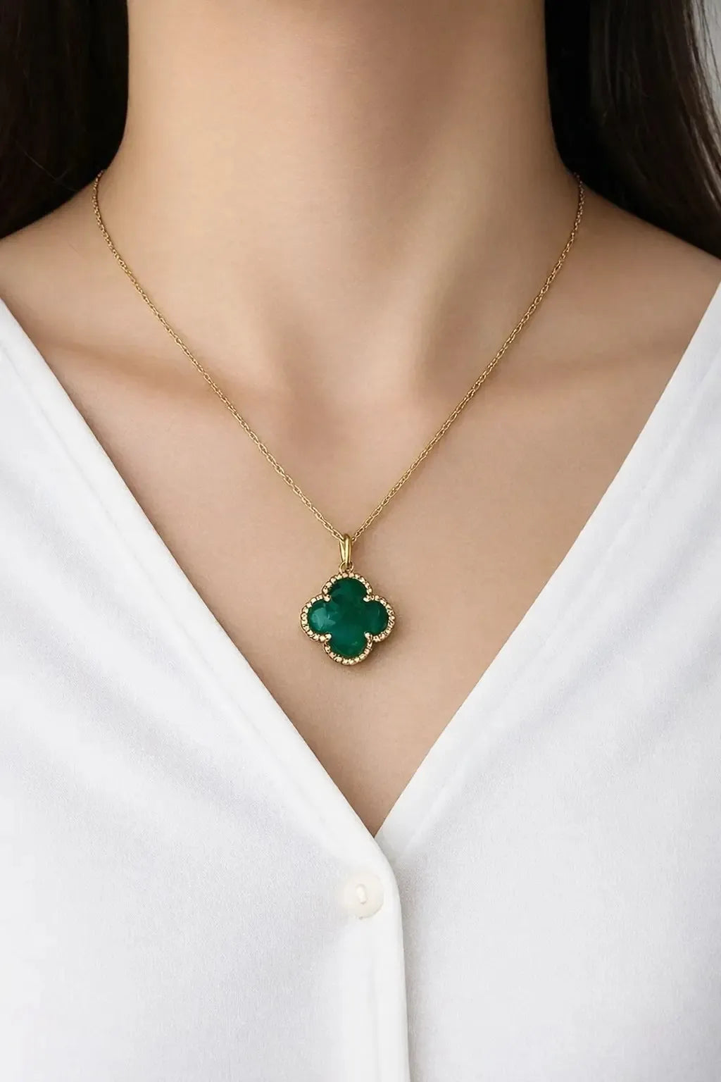 Rouge Clover Pendant - Green