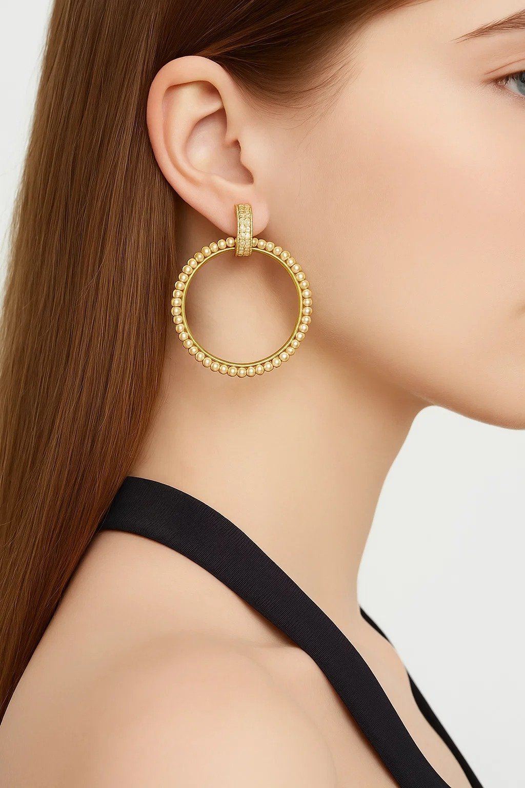 Bead Halo Hoops
