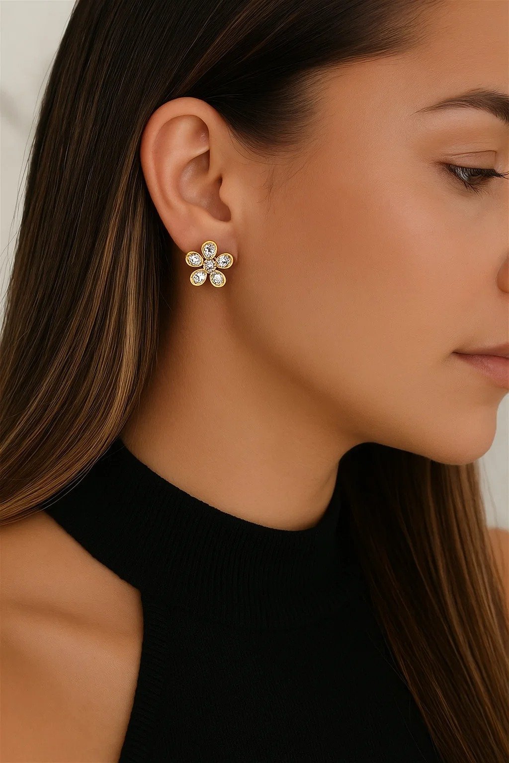 Crystal Bloom Studs