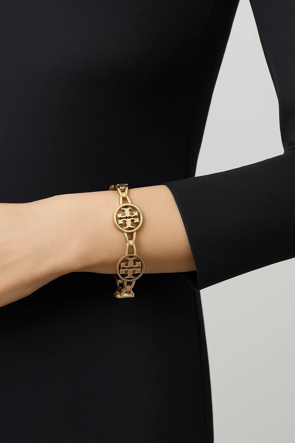 Logo Medallion Link Bracelet