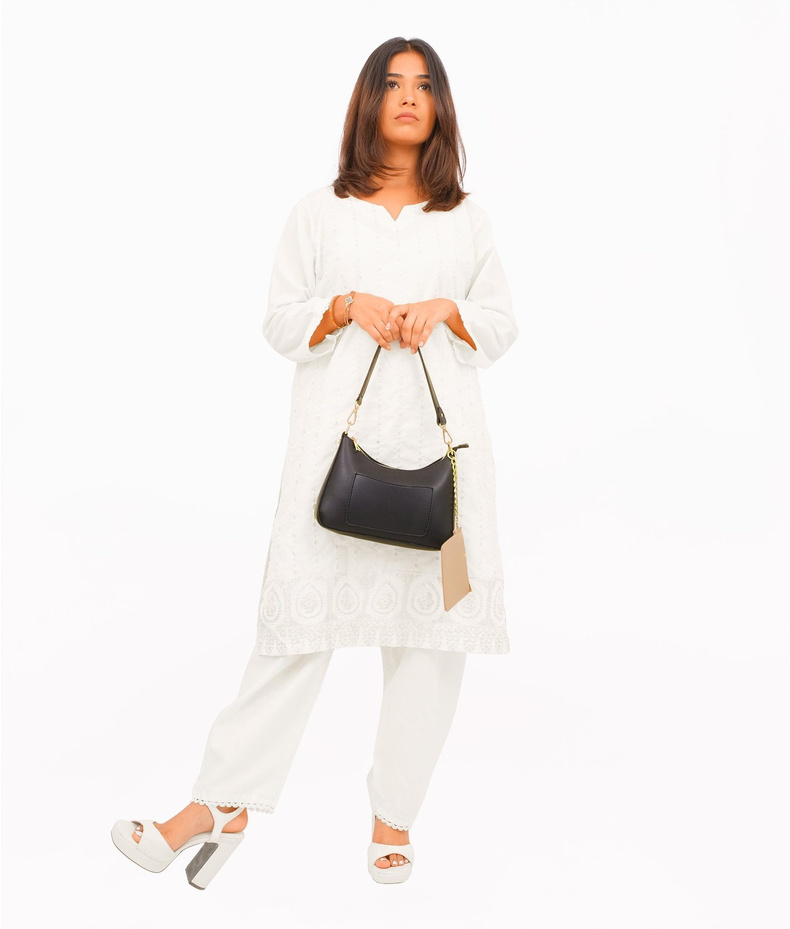 Black hobo evening bag