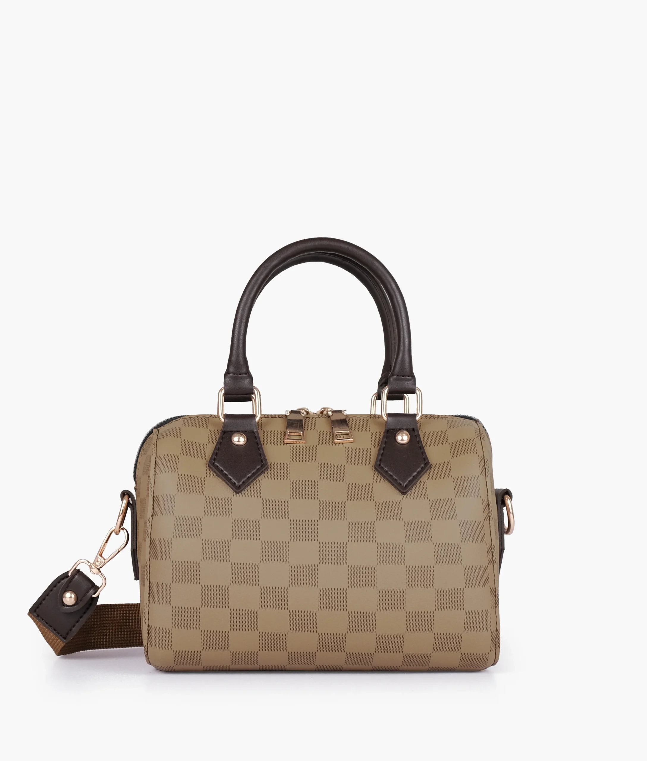 Brown nano duffle bag